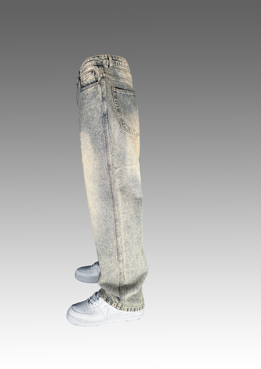 DENIM BAGGY 90s light blue tinted
