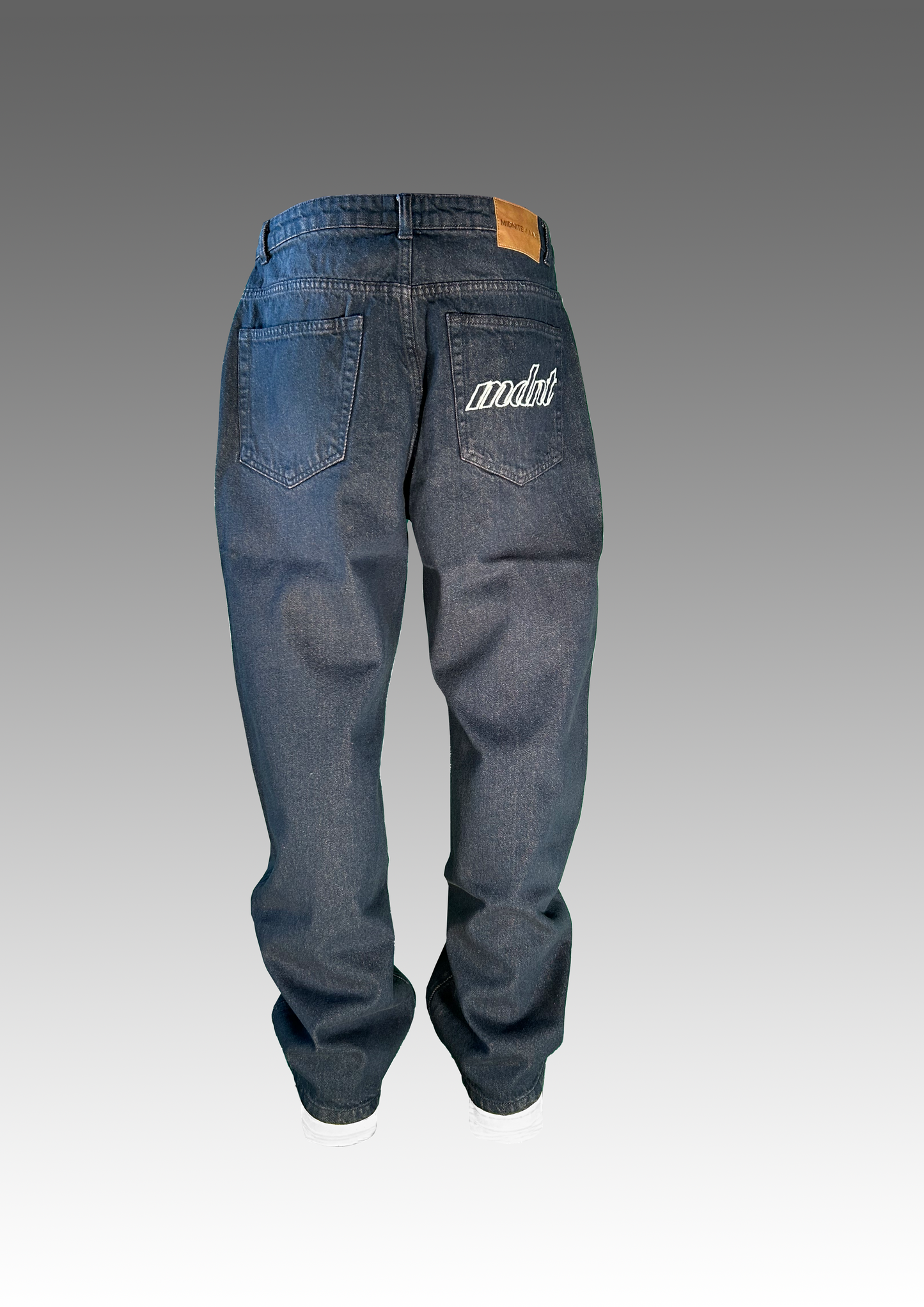 DENIM BAGGY 90s dark blue purple tint