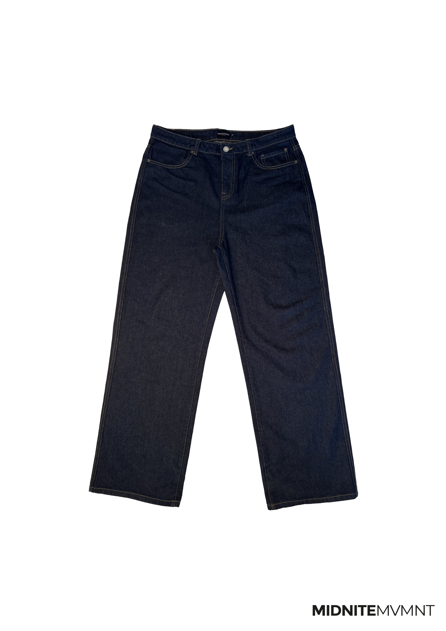 DENIM BAGGY 90s raw dark blue