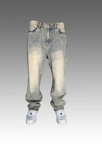 DENIM BAGGY 90s light blue tinted