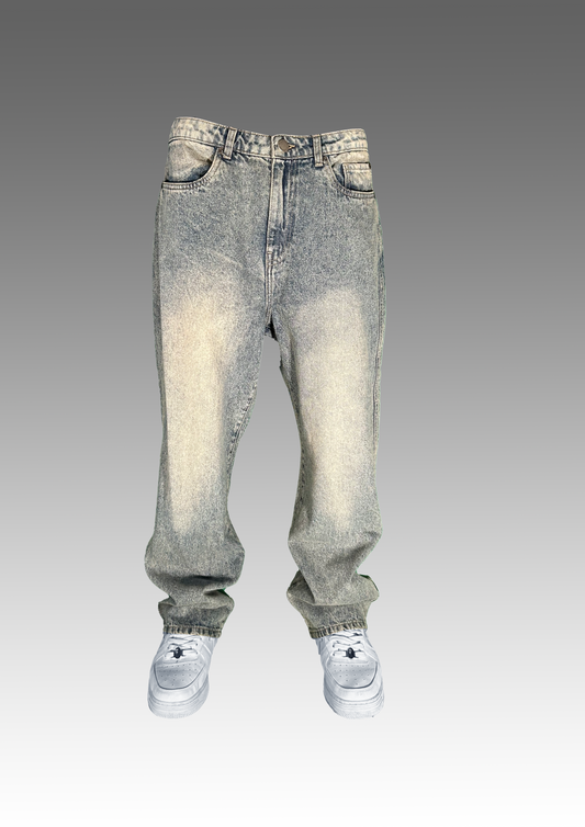 DENIM BAGGY 90s light blue tinted