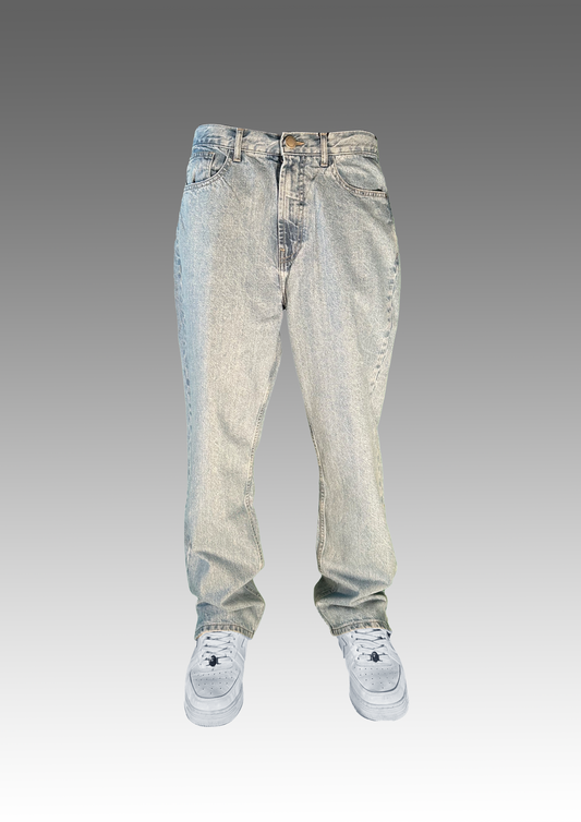 DENIM LOOSE FIT light blue washed