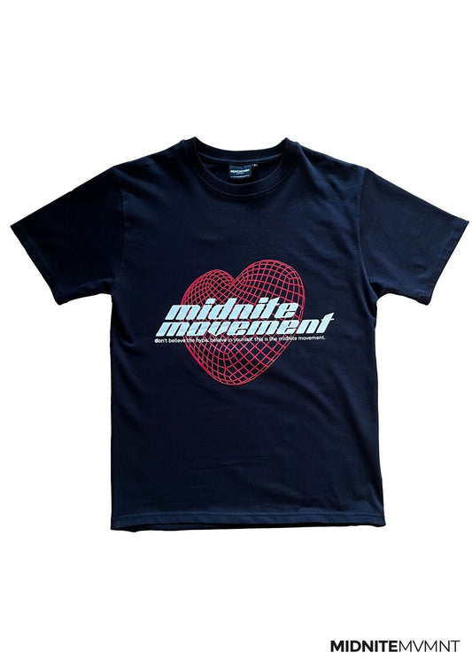 T-SHIRT Heart regular fit black